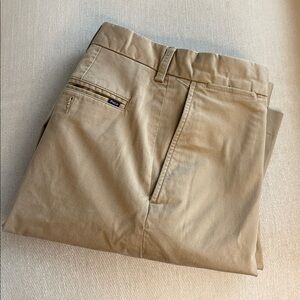 POLO RALPH LAUREN | Tan Stretch Classic Fit Khakis | 36x30 | EUC MOVIE SET